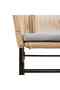 5 Piece Garden Dining Set with Cushions Brown Poly Rattan Glass - 7