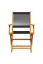 Garden Chairs 2 pcs Black Solid Wood Acacia and Polypropylene - 4