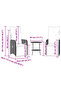 Reclining Garden Chairs 2 pcs with Table Grey Poly Rattan - 3
