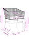 Garden Chairs 2 pcs with Cushions Black Poly Rattan - 8
