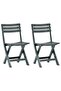 Folding Garden Chair 2 pcs Plastic Green