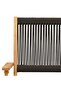 Garden Chairs 2 pcs Black Solid Wood Acacia and Polypropylene - 8