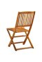 Folding Outdoor Chairs 4 pcs Solid Acacia Wood - 5