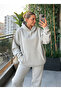Women's 3 Thread Premium Tracksuit Set O Oversized K Hooded – Comfortable Fit for Winter - 5