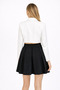 Black Pleated Mini Skirt – High Waist, A-Line, Casual & Stylish - 2