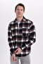 Men's Regular Fit Comfortable Cut Winter Plaid Lumberjack Shirt - 5