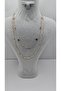 Stainless Steel Multi Color Zircon Stone Gold Color 2-Piece Necklace - 4