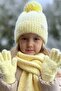 Premium Winter Children's Beanie Scarf Gloves Set 8-12 Years Old - 2