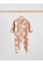 100% Organic Cotton Brown/Cream Floral/Heart Patterned 2-Piece Fleece Sleeping Bag Alyaw2299 - 3
