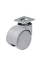 Hts Office Type Swivel Furniture Caster with Table 49 mm Gray Code 417 |   Gray Furniture Wheel with Screw 35 kg