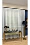 Paris Silver Glitter Tape 1/2.5 Medium Pleated Tulle Curtain Off-White