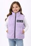 Aldey 187-12-25 Girl's Puffer Vest Mock Neck Zipper Pockets Daily Use