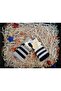 Black - Gray Striped Children's Socks 2-Piece