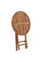 Folding Garden Table 60 cm Solid Teak Wood - 4