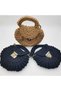 Hand Knitted Black Women's Knitted Bag - 4