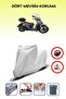 Gray Rear Bag Lock Incompatible with Kymco People S 125I Compatible Motorcycle Tarpaulin, 4 Seasons