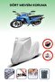 Gray Rear Bag Lock Incompatible Bisan Shoppy 50 Compatible Motorcycle Tarpaulin, 4 Seasons