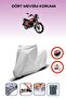 Gray Rear Bag Lock Incompatible with Kanuni Seyhan 125 Compatible Motorcycle Tarpaulin, 4 Seasons