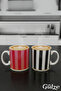 Aura Model Porcelain Senli̇ Benli̇ Mug Cup, Special Design, 300 ml (2 Pieces) - 5