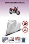Gray Rear Bag Lock Incompatible with Yamaha Ybr 250 Compatible Motorcycle Tarpaulin, 4 Seasons