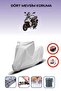 Gray Rear Bag Lock Incompatible Kymco Super 8 125 Compatible Motorcycle Tarpaulin, 4 Seasons