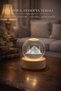Istanbul Hagia Sofia Themed 3D Crystal Glass Globe |   Wooden Base with Led Light