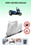 Gray Rear Bag Lock Incompatible Revolt Rsx7 Compatible Motorcycle Tarpaulin, 4 Seasons