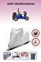 Gray Rear Bag Lock Incompatible Yuki Yk-25 Midilli Compatible Motorcycle Tarpaulin, 4 Seasons