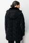 Patterned Puffer Jacket with Fur Collar - 5