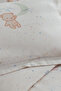 Foly Baby Ranforce %100 Cotton Duvet Cover Set - Beige - 3