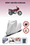 Gray Rear Bag Lock Incompatible Kanuni Puma 150 Compatible Motorcycle Tarpaulin, 4 Seasons
