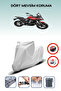 Gray Rear Bag Lock Incompatible Voge 500 Ds Compatible Motorcycle Tarpaulin, 4 Seasons