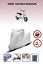 Gray Rear Bag Lock Incompatible with Vespa Sprint S 50 Compatible Motorcycle Tarpaulin, 4 Seasons