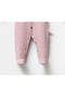 Natural Lace Detailed Front Opening Baby Girl Romper - 3