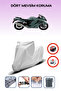 Gray Rear Bag Lock Incompatible with Suzuki Hayabusa Compatible Motorcycle Tarpaulin, 4 Seasons