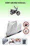 Gray Rear Bag Lock Incompatible Kuba Razore 100 Compatible Motorcycle Tarpaulin, 4 Seasons