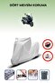 Gray Rear Bag Lock Incompatible Arora Gt 125 Compatible Motorcycle Tarpaulin, 4 Seasons