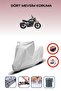 Grey Rear Bag Lock Incompatible Cfmoto 700Cl-X Adv Compatible Motorcycle Tarpaulin, 4 Seasons