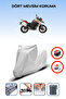 Gray Rear Bag Lock Incompatible Benelli Trk 702X Compatible Motorcycle Tarpaulin, 4 Seasons