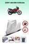 Gray Rear Bag Lock Incompatible with Hero Hunk Compatible Motorcycle Tarpaulin, 4 Seasons