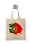Flag of Portugal White Cloth Bag Long Handle Shopping Bag Beach Bag