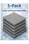 5 Pieces 20×20 cm Inox Wire Cleaning Cloth – Non-Scratch Dish & Tough Dirt Cloth - 5