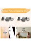 Hidden Painting Hanging Strap 2Pcs Metal Strong Bearing Capacity Wall Type Frame Hanging Bracket - 8