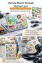 Florida Miami Themed Sticker Set – 25X20 cm |   Laptop, Suitcase, Helmet & Car Sticker