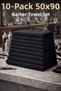 Black Sports Fitness Towel Stain Resistant Hairdresser Barber Towel 50X90 cm 10 Pieces - 3