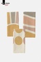 Serenity - Colorful Printed Set of 3 40X60 Kitchen Towels, Drying Cloths - 8