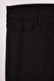 Solmayan Siyah Yüksek Bel Geniş Paça Esnek Crop Straight Fit Büyük Beden Pantolon TBBAW26CJ00056 - 6