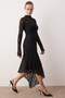 Black Plain Maxi Knit Dress TWOAW26EL00057