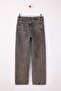 Gri Yüksek Bel %100 Pamuk Düz Kesim Straight Jeans TWOSS26JE00021 - 6