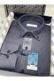 Classic Long Sleeve Winter Eyelet Collar Buttoned Woolen 100% Cotton Gift Boxed Men's Shirt Fs-003768 - - 4